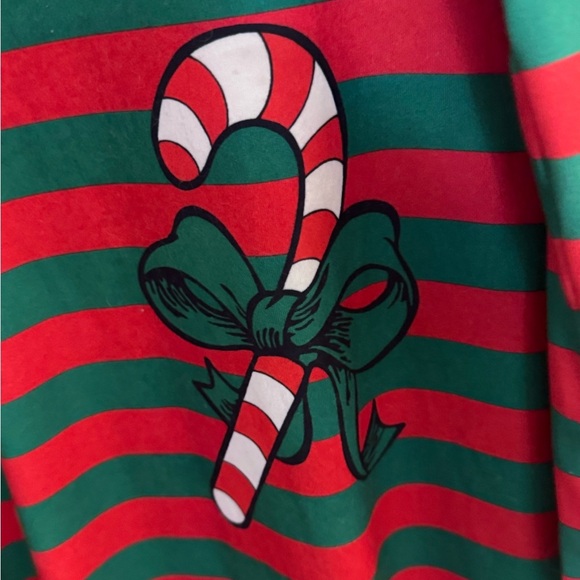 Festive Christmas Onesie with Candy Cane Design Pajamas - Picture 4 of 7